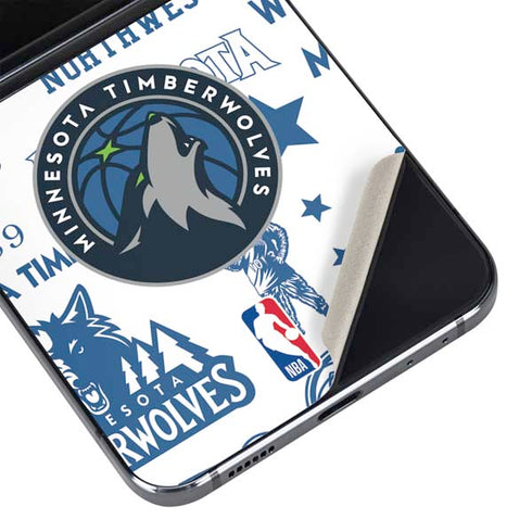 NBA Minnesota Timberwolves Historic Blast Galaxy Z Flip5 5G Skin